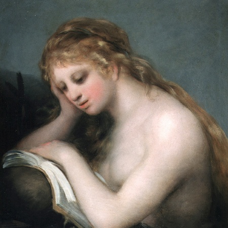 Goya "La Magdalena penitente". Museo Lázaro Galdiano. Nº de inventario 2000