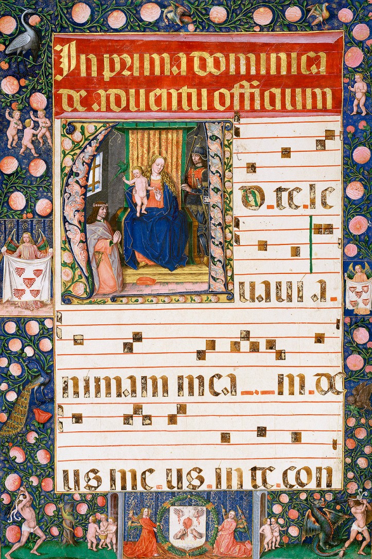 Pedro de Palma: Libro de coro, Ms. M887-1, s/f, 1512-1521. Pierpont Morgan Library, Nueva York.