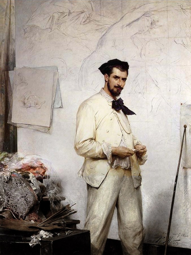 Fig. 6. Paul Mathey. Georges Clairin. Óleo sobre lienzo, 200 x 152 cm. Musée des Augustins d'Hazebrouck