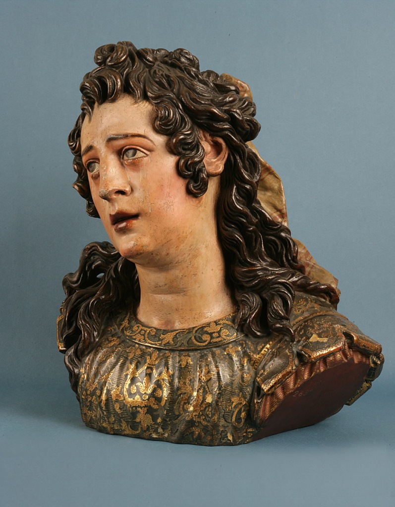 Juan de Mesa y Velasco (atrib.). "María Magdalena". Hacia 1620. Madera tallada, policromada y estofada, 43 x 39 x 32,5 cm. Inv. 269