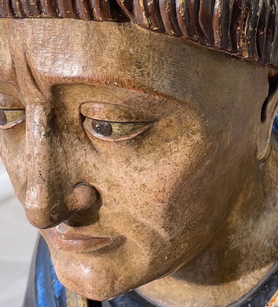 Estado final tras la restauración del busto de San Pedro de Verona del Museo Lázaro Galdiano