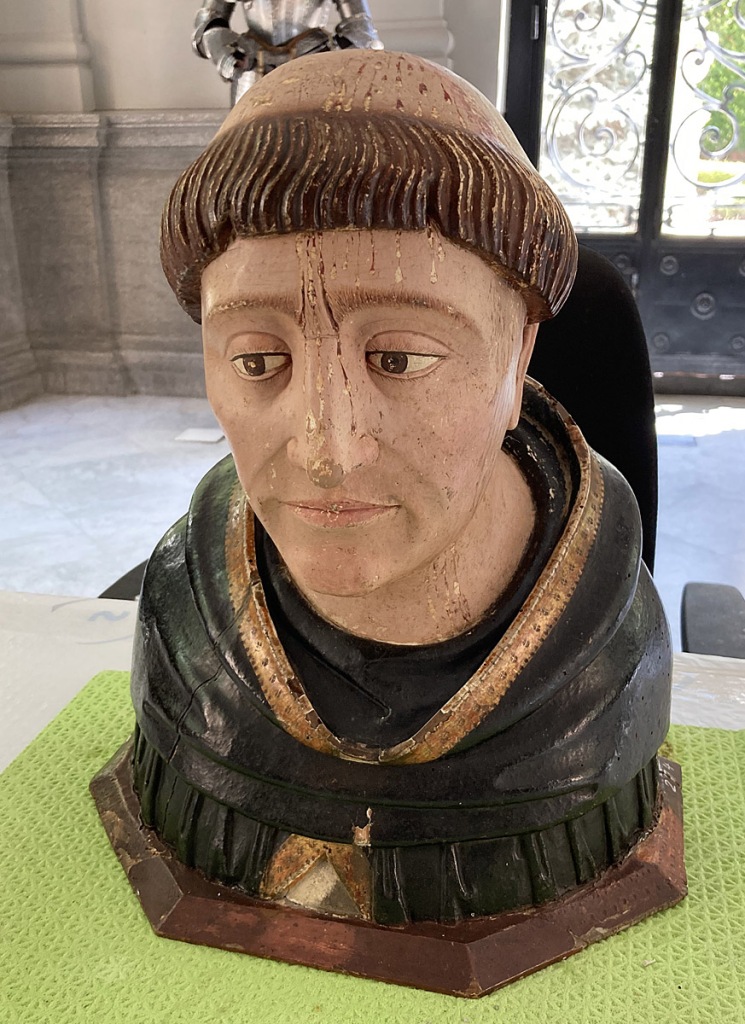 Restauración del busto relicario de Santo Domingo de Guzmán del Museo Lázaro Galdiano